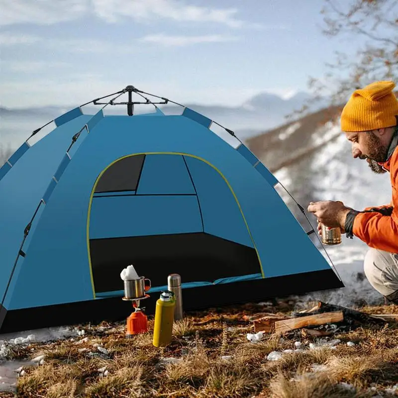 Pop Up Tent 1-2 Person Camping Tent Easy Instant Setup Protable Backpacking Sun Shelter For Travelling Hiking Field Camping camping tent portable tent