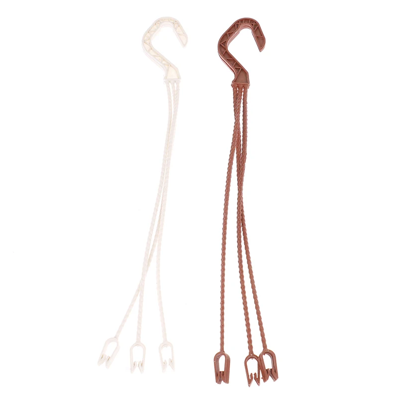 42CM Plant Pots Hanger Hook Flower Pots Hanging Basin Hanger Garden Basket Holder Hanging Chains 10PC Garden Accessories