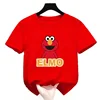 Summer Tops Cotton Cute Cartoon Kids T-Shirts Short Sleeve Tops Sesame Street Design Print Boys Girls Funny Children Tshirt 4