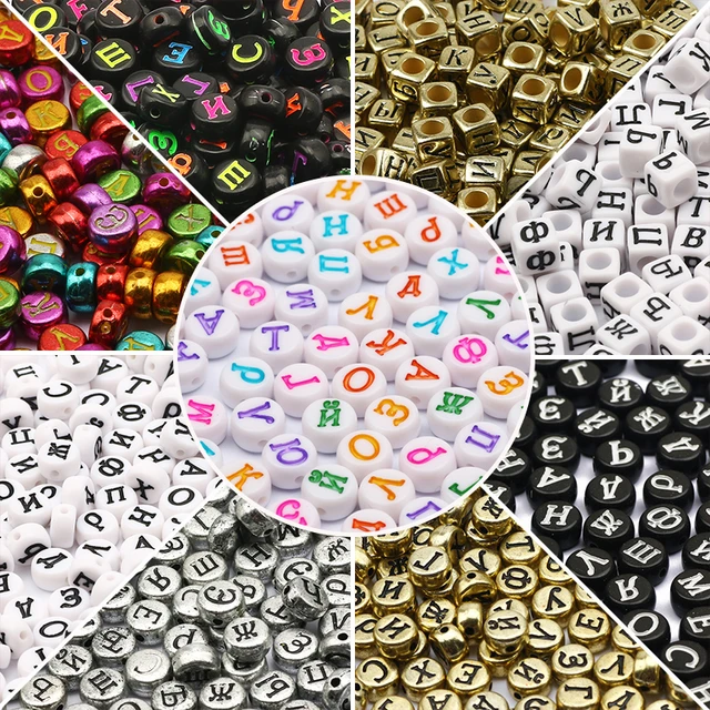 Beads Letters Numbers Bracelet  Numbers Letter Acrylic Beads - 200pcs  Mixed Acrylic - Aliexpress