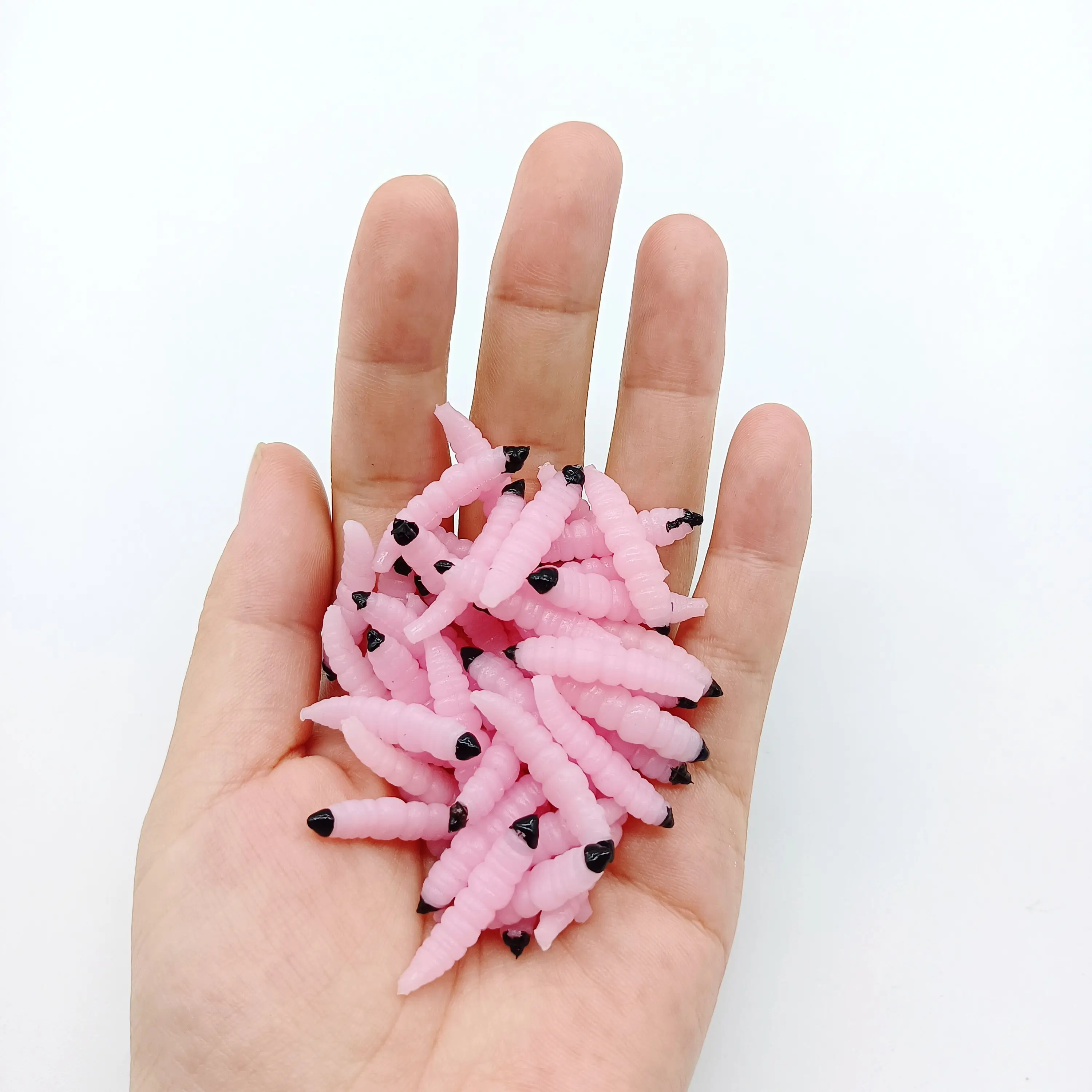 Vers souples DUODUOYU 20 pièces 30mm - Leurres silicone 0.45g pour pêche des carnassiers et jigging