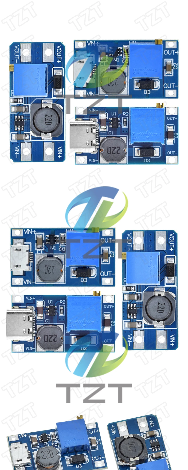 Mt3608 DC-DC Step Up Converter Booster Netzteil modul Boost Step-Up Board Maximaler Ausgang 28V 2a für Arduino DIY Kit – Detail 4