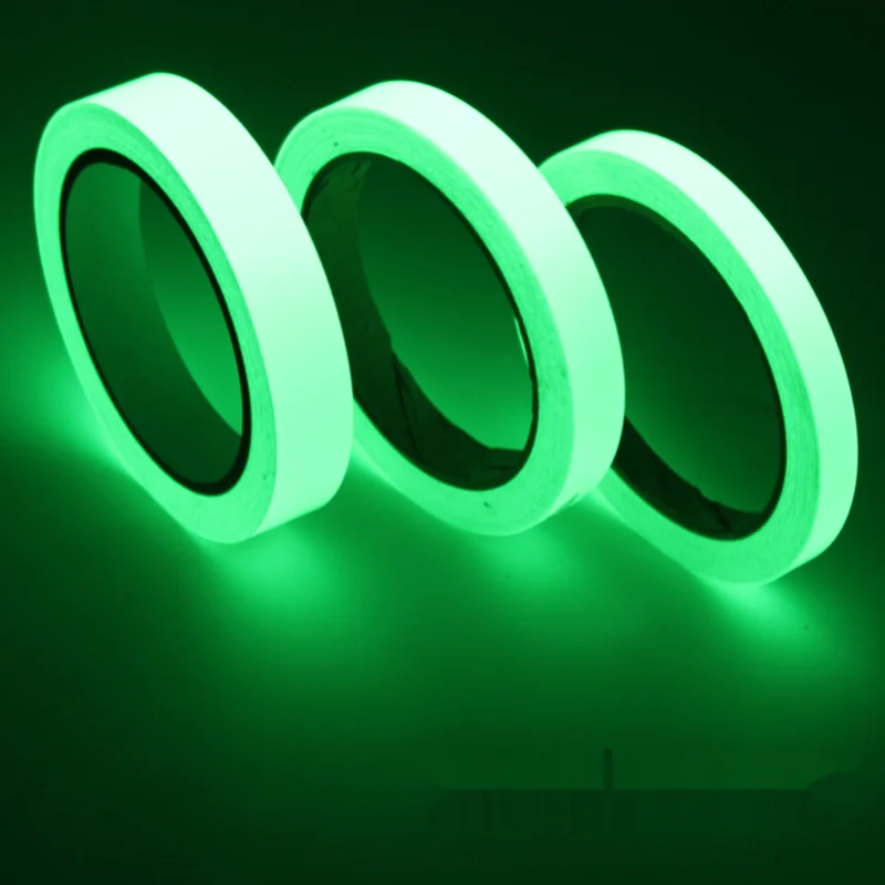 

1Roll Luminous Tape Self-adhesive Strap for Night Safety Warning Tap Strip Bike Glowing Sticker 1.5cm*3M