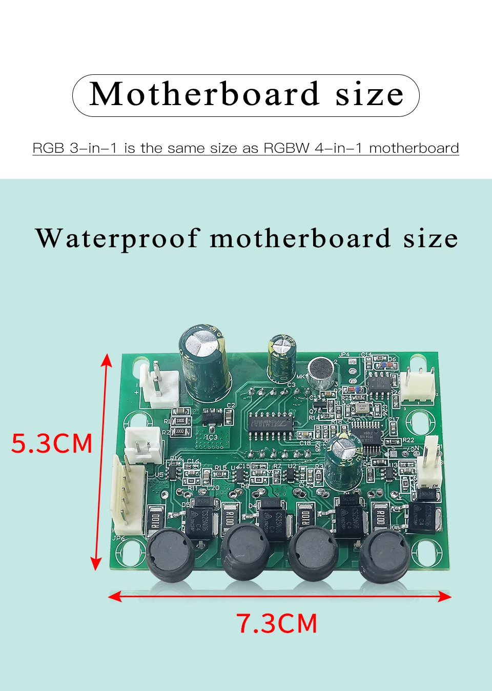 LED Stage Light Motherboard, Usado para RGBW