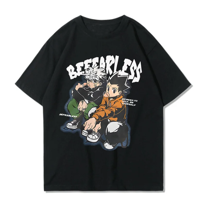 

Hunter X Hunter Tshirt Tees T-shirt Men Harajuku Kurapika Tshirt Cute Anime Hisoka T Shirt Killua Zoldyck Graphic Top Tees Male