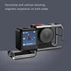 Yoethan Metal Cage for DJI OSMO ACTION 5Pro 4 3 Full Protective Frame Case Quick Release Cold Shoe 1/4 Hole Foldable aluminum 3