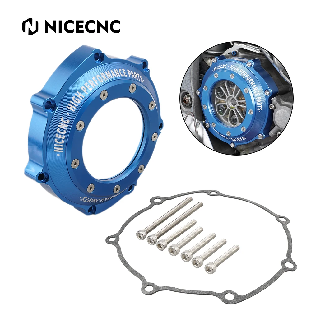 NiceCNC Clear Clutch Cover Protector Guard For YAMAHA YFZ450 2006-2009 YFZ450R 2009-2022 YFZ 450R 450 R Aluminum Accessories accessories for vw golf 7 vii gti mk7 seat leon octavia a7 rapid audi a3 8v passat viii foot fuel brake clutch cover