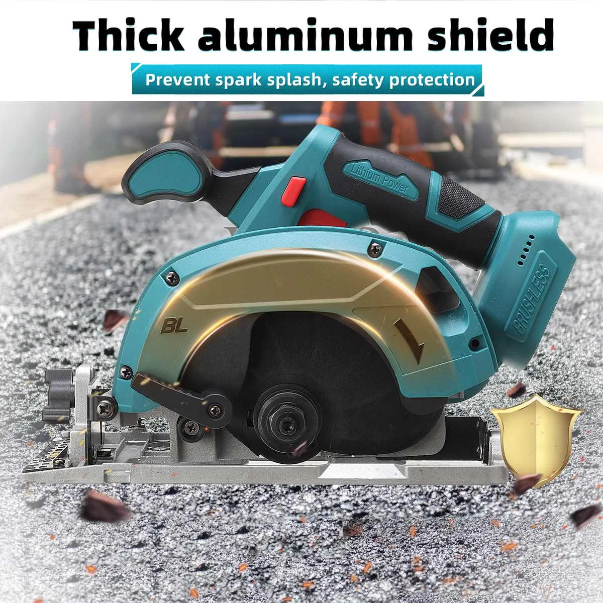 Brushless Cordless Electric Circular Saw 165mm Saw Blade Adjustable Angle Cutting Woodworking Drillpro for Makita 18V Battery electric circular saw