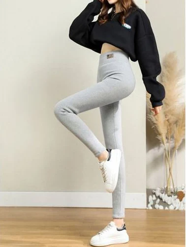 Gray Extra Thick Warm Tights Women 800g 2023 Winter Cotton