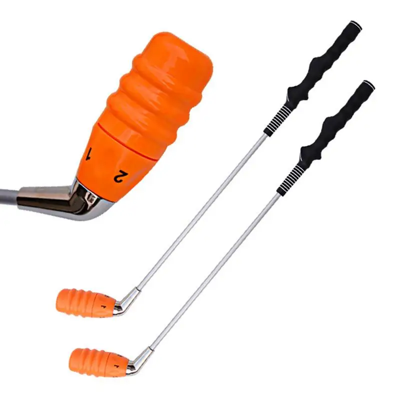 Golf Swing Trainer Lag Trainer 5 Velocità Regolabile Forza Golf Swing Training Stick Curvo Golf Club Head Warmup Practice Stick