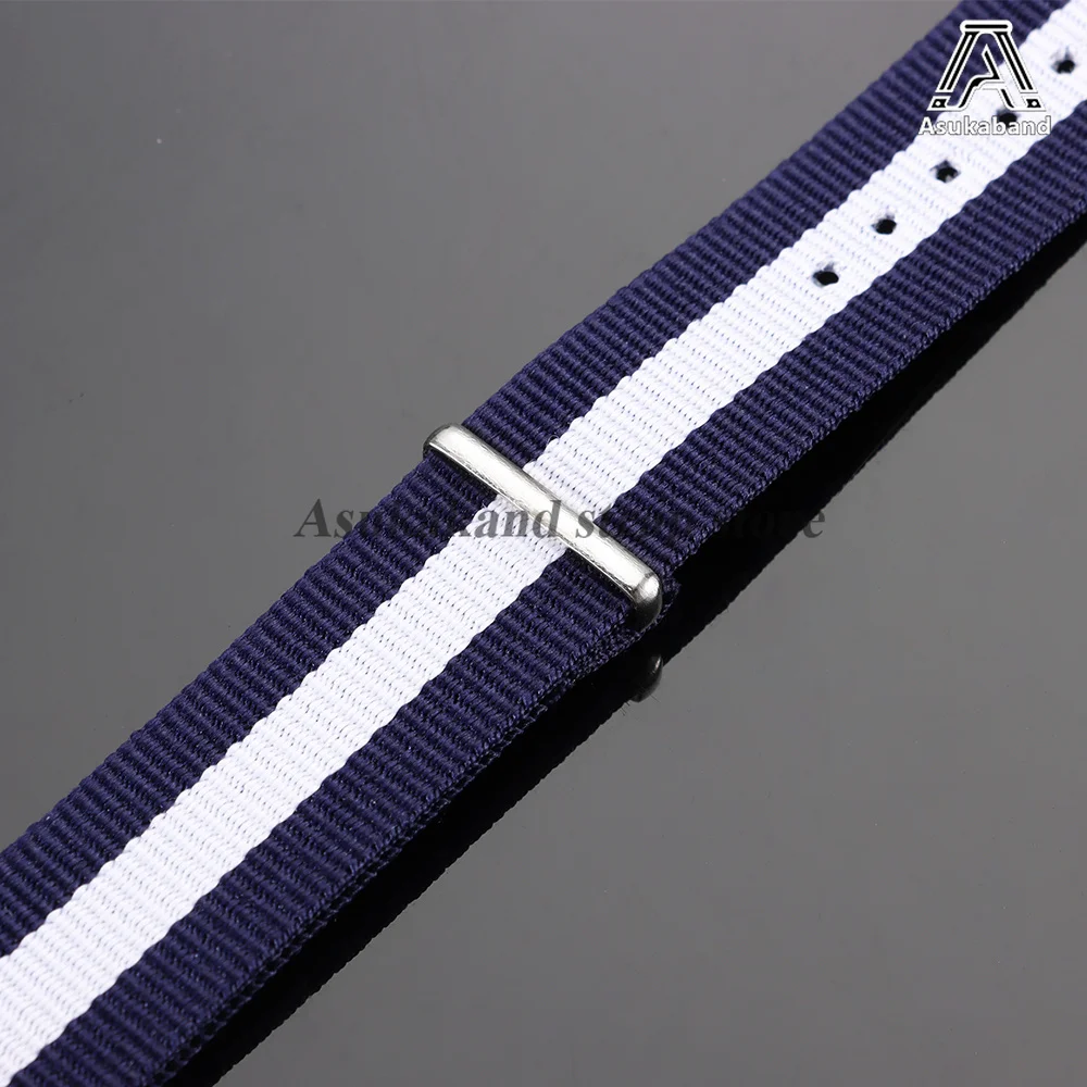 Premium High Density Durable Fabric Braid Nylon Watch Strap - Soft and Sporty Wristband Accessory