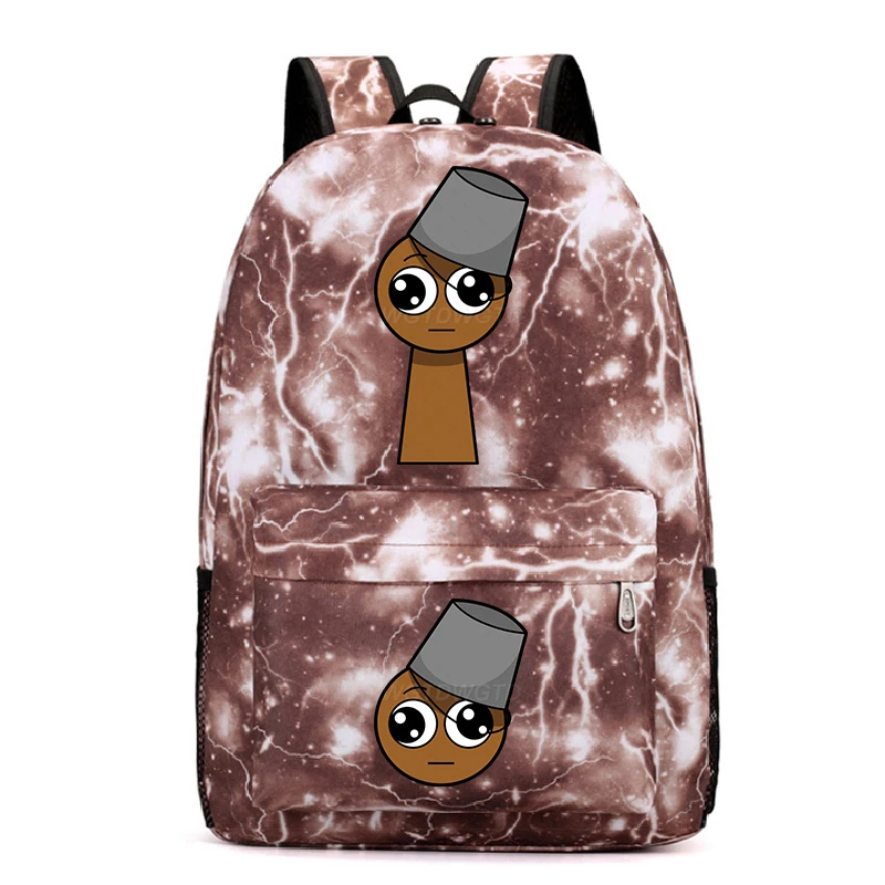 Sprunki Students Cartoon School Backpack Sprunki Game Pattern Multi-function Primary Schoolbag Sprunki Game Mochilas Masculinas