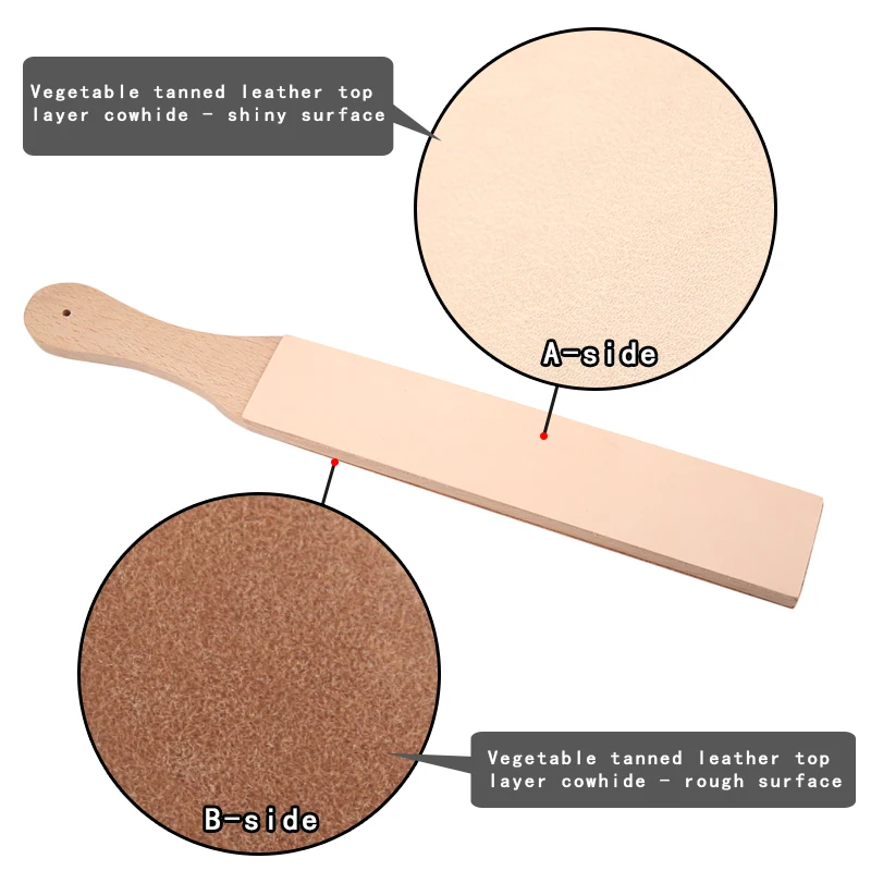 DIY Leather Tool Knife Sharpener Board Stone Strop Sharpening Paste Rotary Cutter Sharpeners board tanned leather Sharpe Board