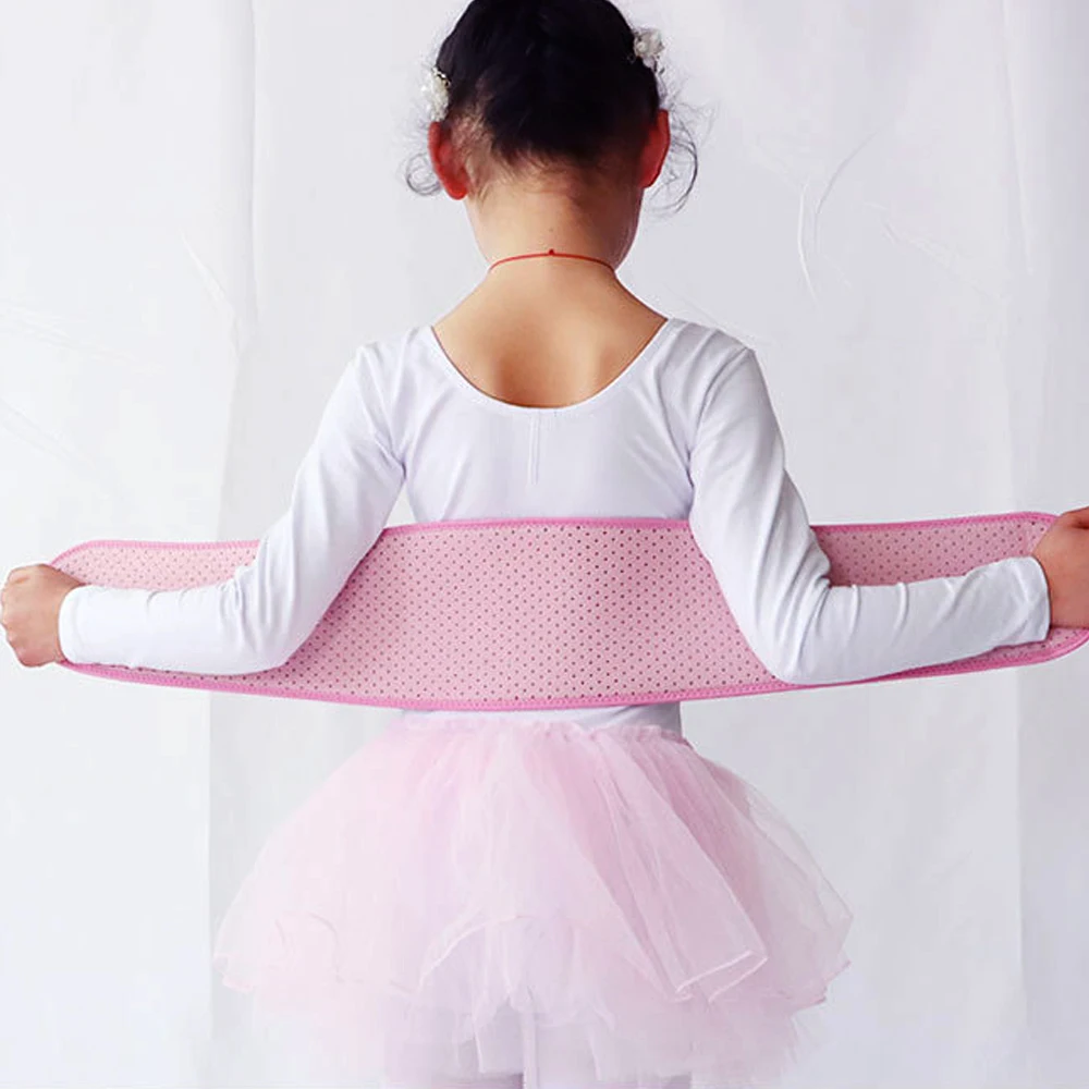 Kids Waist Belt Brace Support-Abdominal Binder Hernia Band for Waist Back Pain Relief Dance Yoga Volleyball Basketball