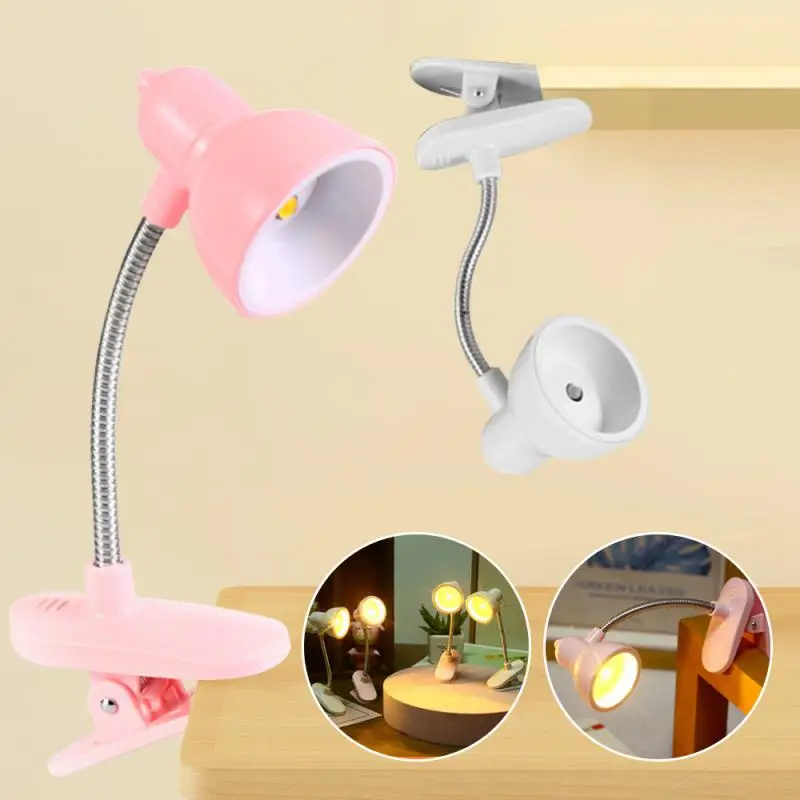 Mini LED Book Light Rechargeable Reading Lights For Books In Bed Led Book Night Lamp Stepless Brightness Clip On Reading Lamp