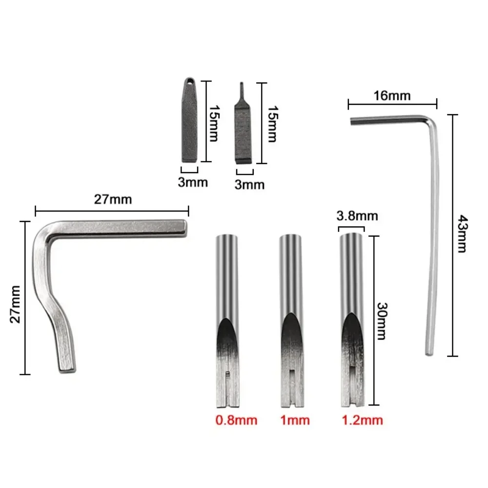 7 in 1 Set Pro Leathercraft Adjustable Stitching and Groover Crease Leather Tool DIY Handmade Practical