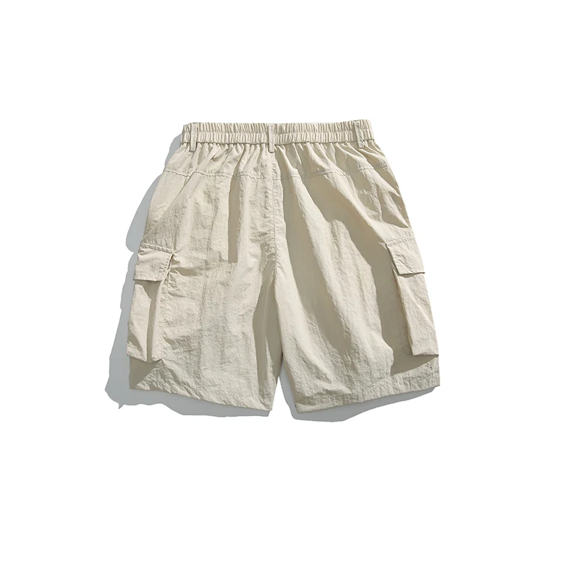 Lightweight Cargo Shorts Men Outdoor Multi Pockets Tactical Military Shorts Summer Breathable Solid Black Cargo Shorts