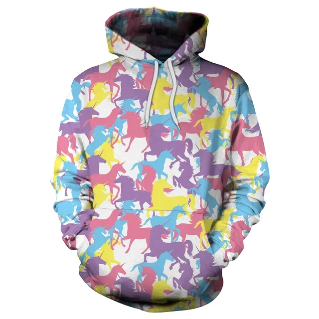 Animal 3D Print Sweatshirt Couple Hoodies Men Tracksuit Autumn Anime Cartoon Graphic Pullover Hooded Harajuku Clothes for Men