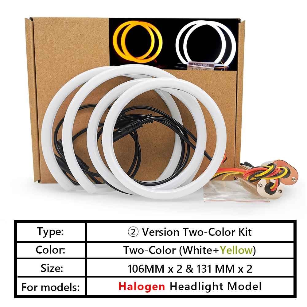 Luci Angel Eyes LED Per BMW E90 E91 - 12W, Bianco 6000K, Plug & Play - Foto 11