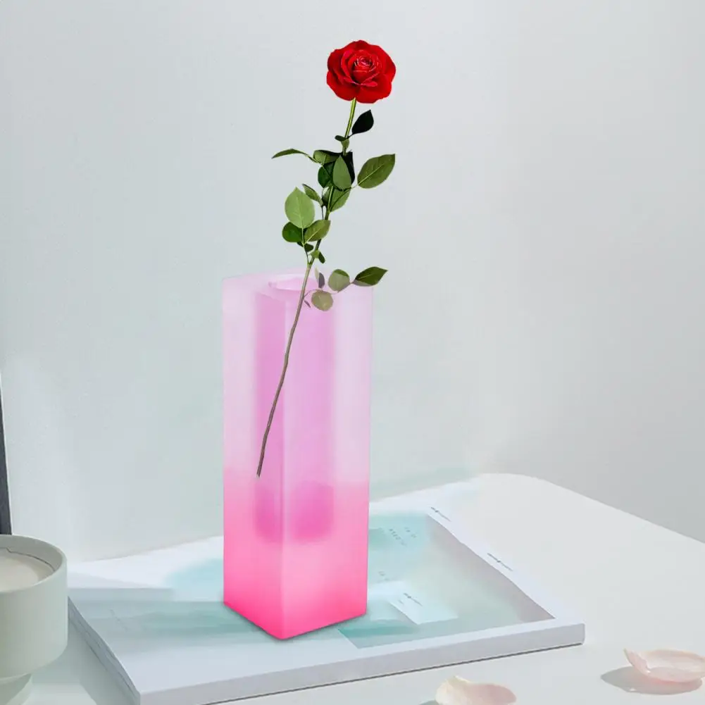 Convenient Flower Holder Multi-use Cuboid Vase European Style Arrangement Table Flower Arrangement Vase 6