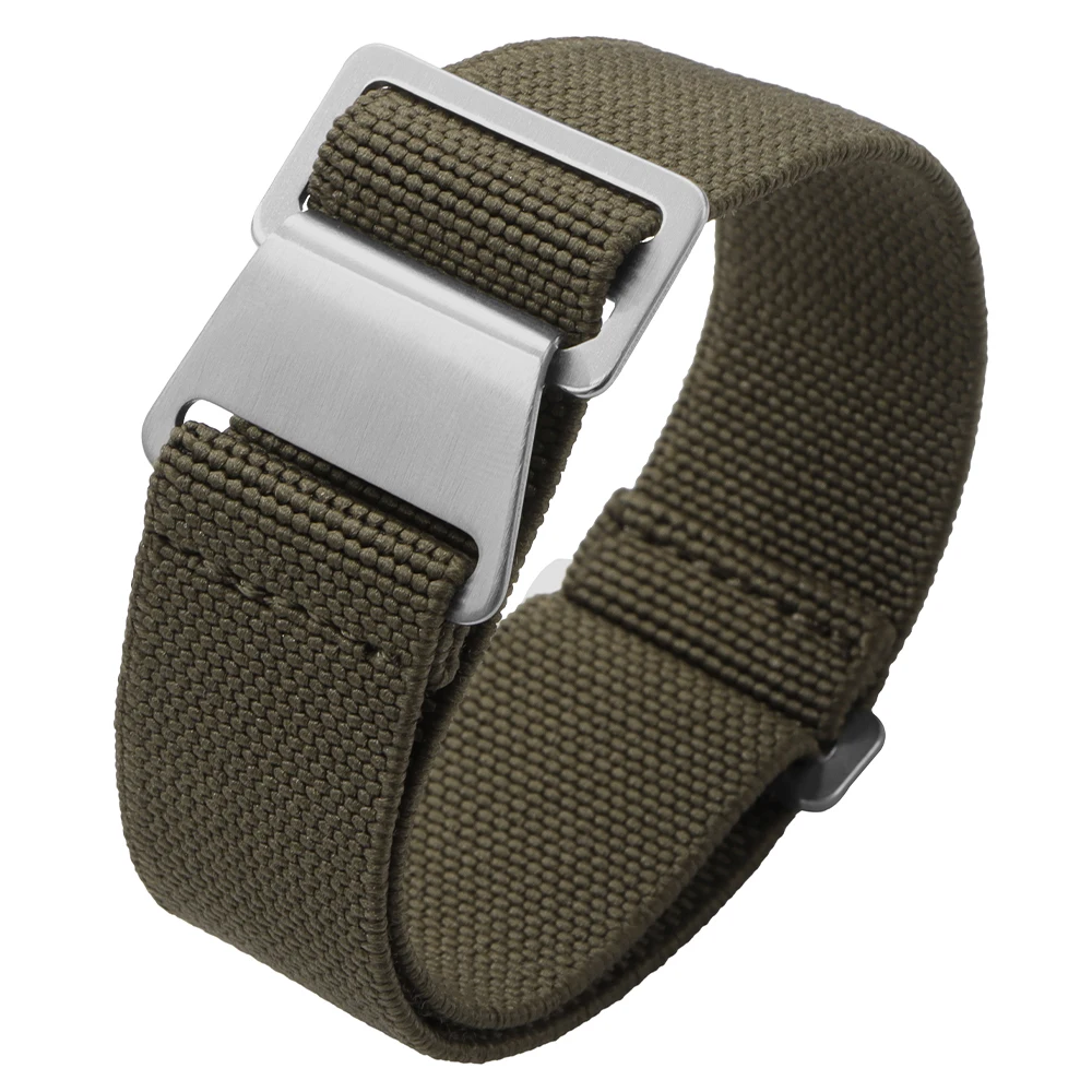 Nylon Parachute Elastic Breathable Watchbands – Skin-Friendly Straps