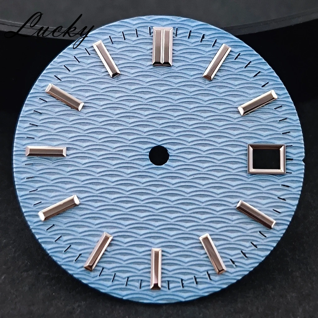 Wave Textured Watch Faces in Multicolor Options, 28.5mm