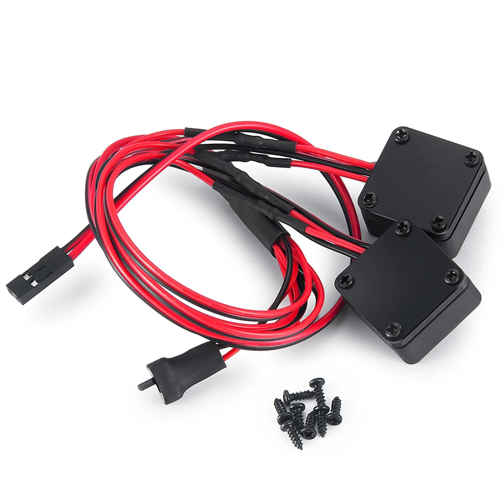 Vue d'ensemble du kit feux LED RC 1/10 compatible Vanquish VS4-10 Phoenix avec phares et feux arrière