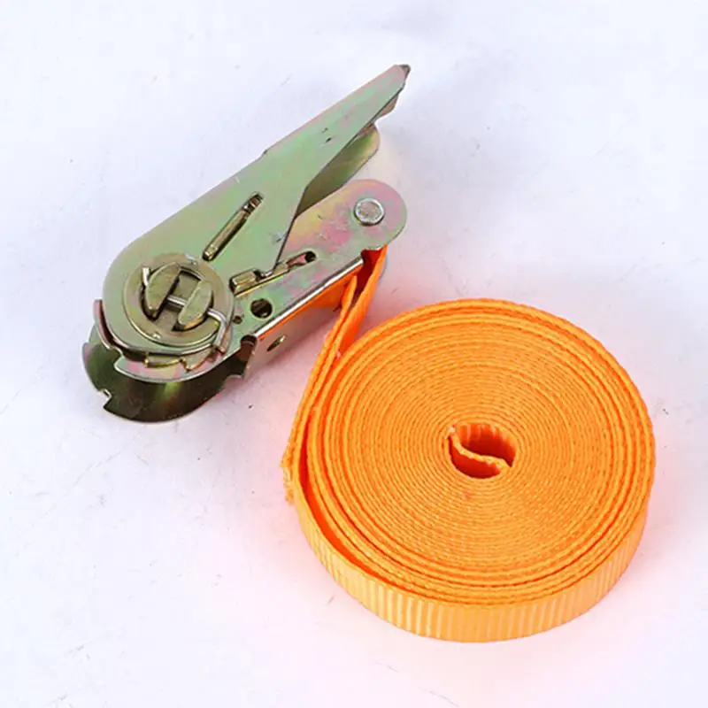Heavy-Duty Car & Truck Front Cargo Ratchet Strap with Metal Buckle-Adjustable, Secure Tie-Down for Safe Luggage Transport