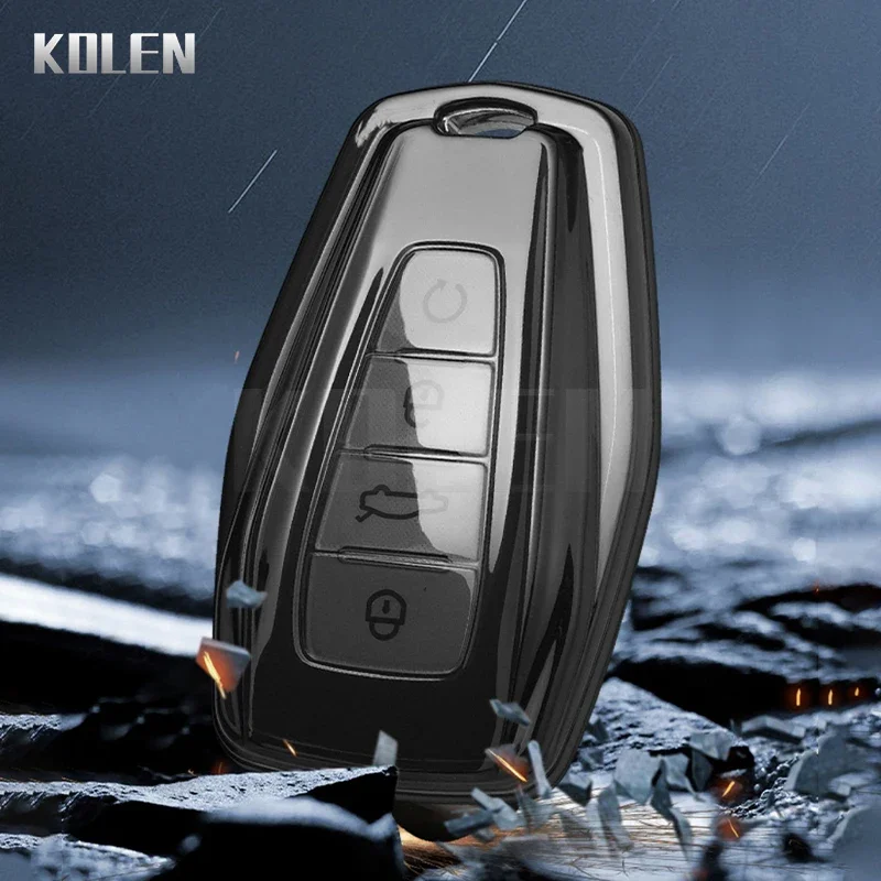 TPU Car Key Remote Case Cover Shell Fob For Geely Atlas Boyue NL3 Coolray X6 X7 EX7 Emgrand Kulrey GT GC9 Auto Accessories key case key case cover car key shell remote control case cover