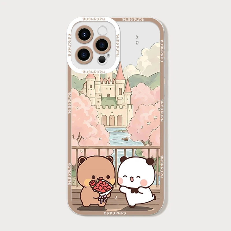 Charming BUBU DUDU Couples Clear Phone Case - Soft Cover