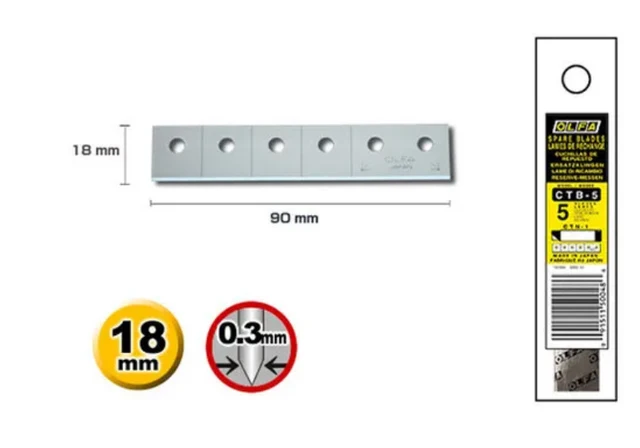 CTB-5　CTN-1用　替刃　５セット　OLFA CTB-5 CTN-1用 替刃 5セット OLFA