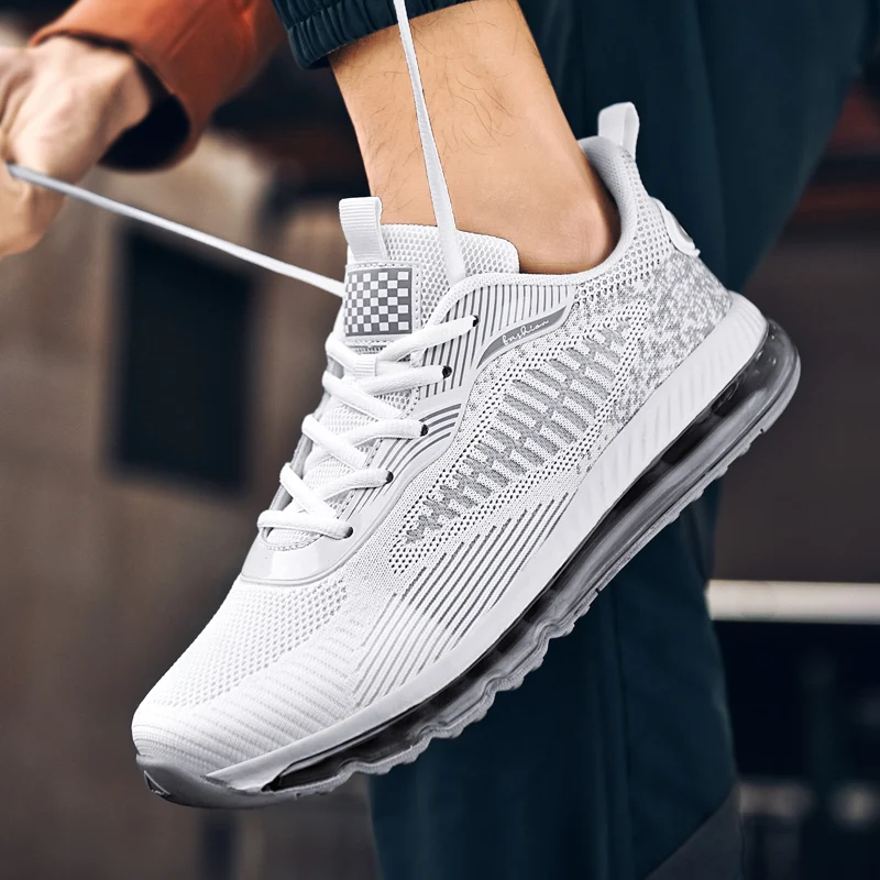 Spring Breathable Outdoor Fashion Sneakers Air Cushion Sports Comfortable Light Men Walking Casual Jogging Running Shoes 6