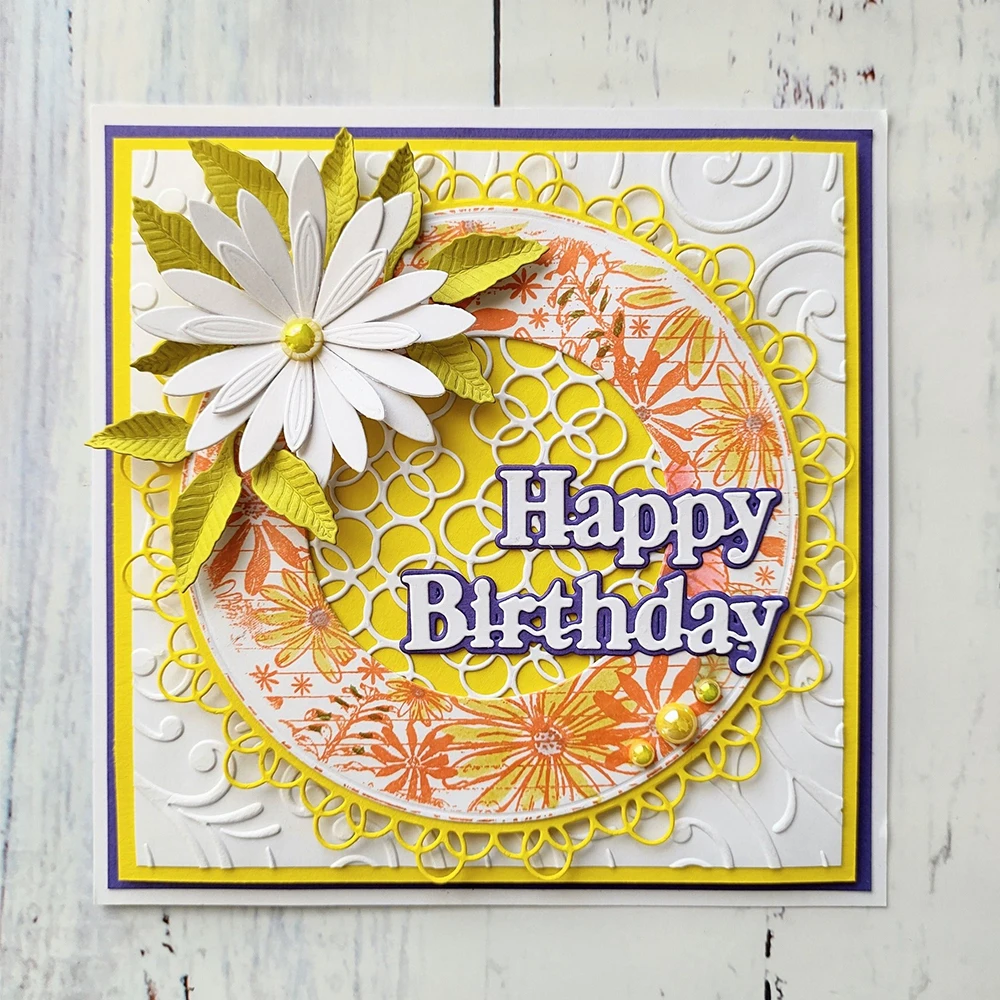 Charmed Rectangles and Circles 2 DIY 스크랩북 장 금속 절단 다이 인사말 카드 엠보싱 템플릿