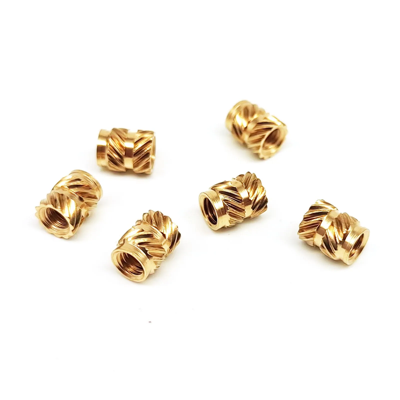 M3x5.7x4.6 Thread Knurled Brass Copper 3D Printer Hot Melt Heat Injection Molding Insert Embed Nut ID 3mm OD 4.6mm H 5.7mm 50pcs brass heat insert nut brass hot melt insert nut brass heat insert nuts threaded insert nut brass insert nut insert nut hot melt insert nut