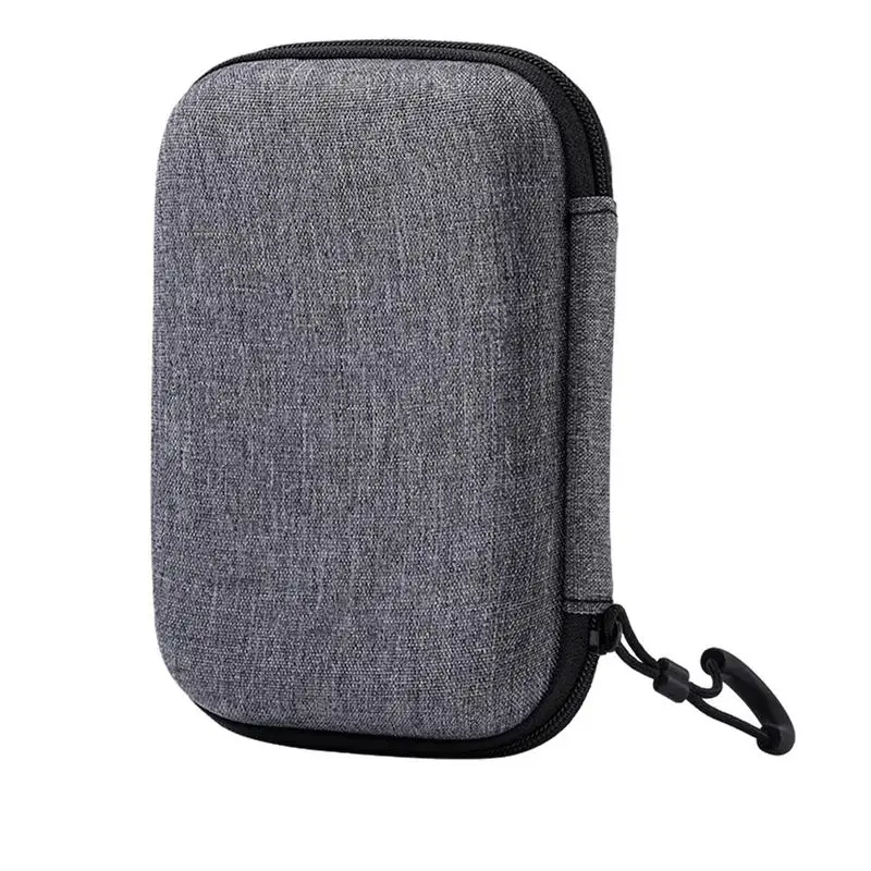 HeadphoneCaseHardShellSmallZipperPouchEarbudCaseHolderWith