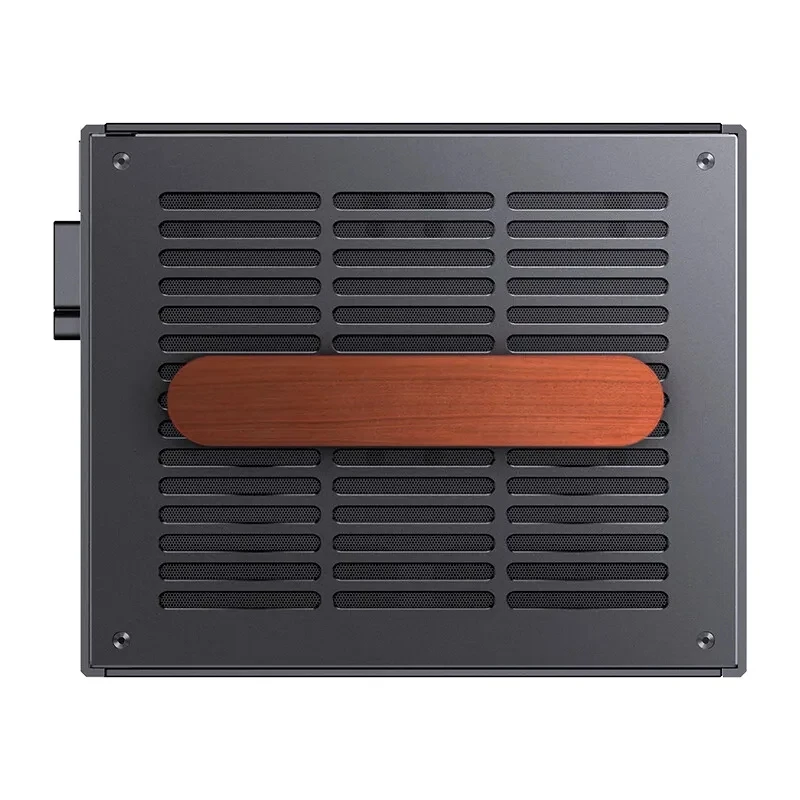 JONSBO T6 ITX Handle Case 3mm Aluminum Alloy Shell Type-C Interface Solid Wood Desktop Mini Chassis Supports 215mm Graphics Card