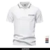 2025 Men's Polos Solid Color Classic Polo Shirt Men Short Sleeve Top Quality Casual Business Social Polo Men With Pocket 1