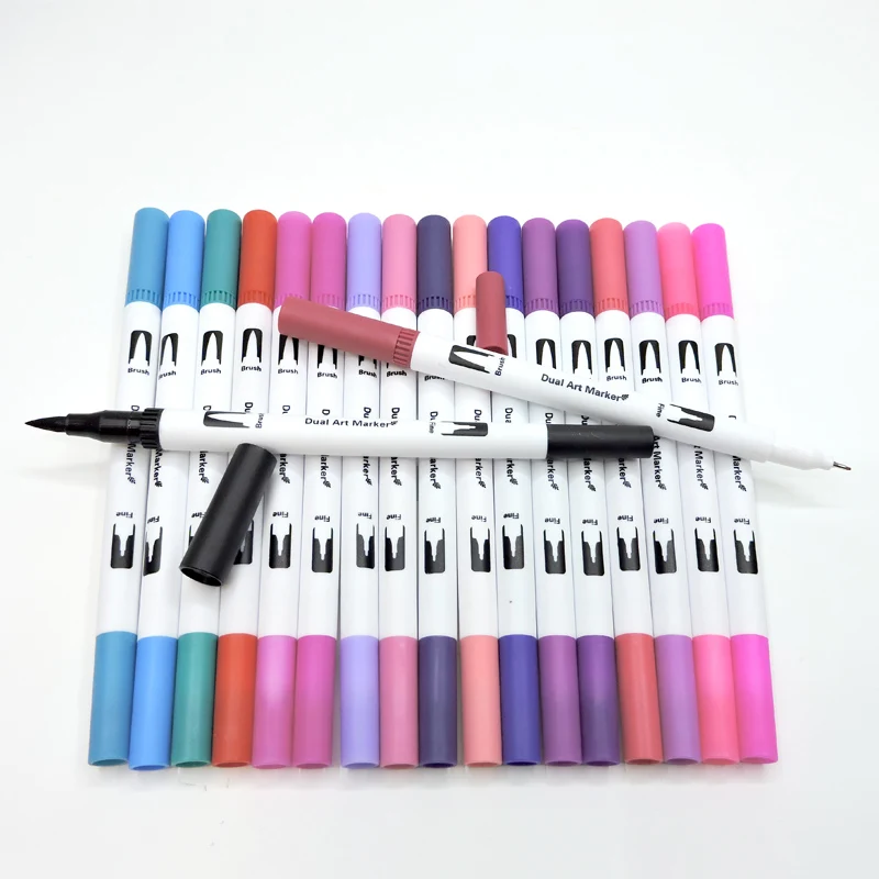 80/120 Colors Dual Brush Pen Set Watercolor Art Markers with Two-Sided Tips  For Artist Manga Markers Supplies School Stationery - AliExpress
