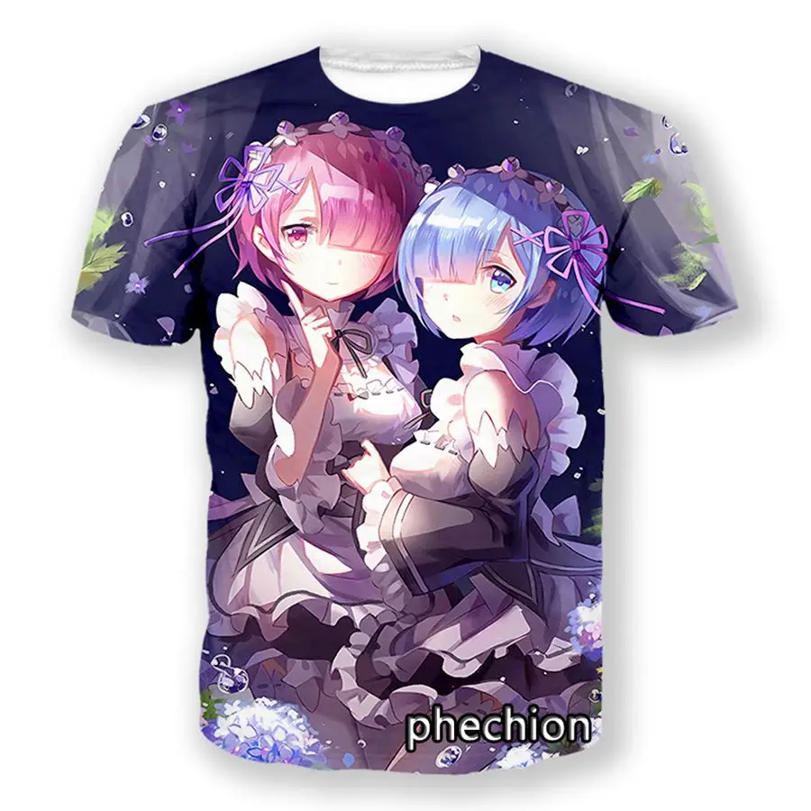 

Phechion Men/Women Re Life In A Different World From Zero Print Short Sleeve T-Shirt Casual Sport Hip Hop Summer Clothing A157