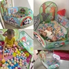 1.2M Portable Playpen for Children Kids Tent Ball Pit Ocean Balls Pool Cartoon Park Camping Dry Pool Birthday Xmas Gift Dropship 3