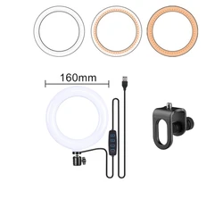 LED Ring Light with Clip for Video Conferencing and Live Streaming (Ring Light With Clip)