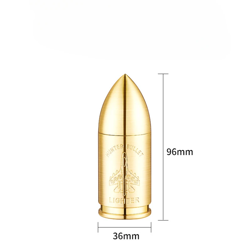 Metal Creative Bullet Sculpture Windproof Double Jet Flame Gas Torch  Lighter Decoration Collection Cigar Lighters Gifts For Men
