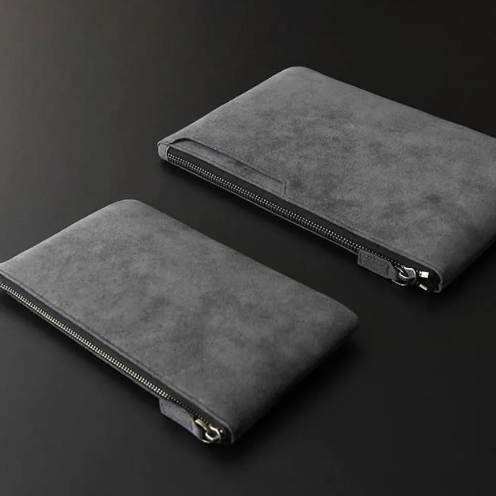 New Portable Men's Business Clutch Bag Soft Surface Ort Coin Purse Leather Wallet Large Capaci Handheld Busin