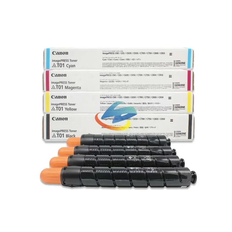 1PCS Can T01 Toner Cartridge Compatible for Canon IR-C60 C650 C700 C710 C750 C800 C810 C850 C910 Toner Powder CMY/900g BK/1400g