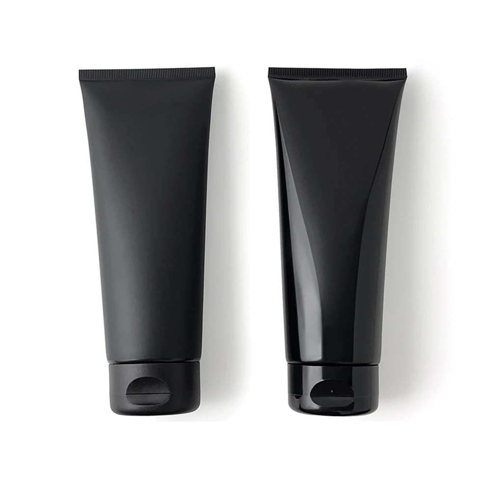 200g 매트 블랙 리필 가능 화장품 용기 200ml 빈 스퀴즈 병 샤워 젤 크림 패키지 프로스트 플라스틱 소프트 튜브, 프로스트 리필용 화장품 용기