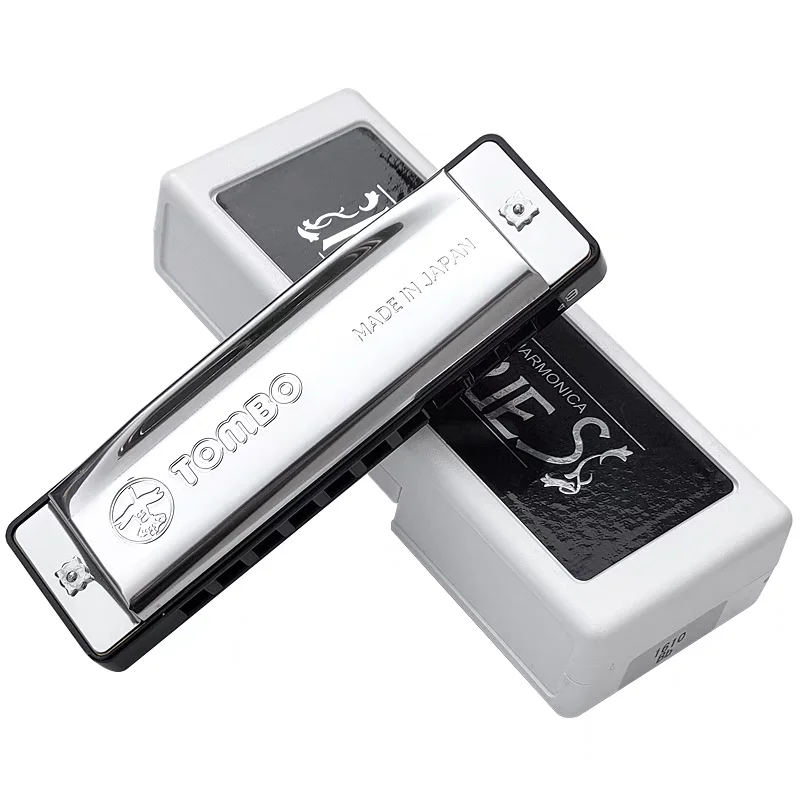 Tombo Diatonic Harmonica Folk Blues 1610 Harp Professional Armonica 10 Holes Mouth Organ Key of C A Instrumentos For Beginners