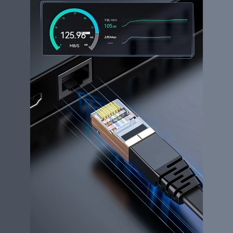 10Gbps Cat7 Rj45 네트워킹 연결 케이블 효율적인 데이터 전송 10Gbps