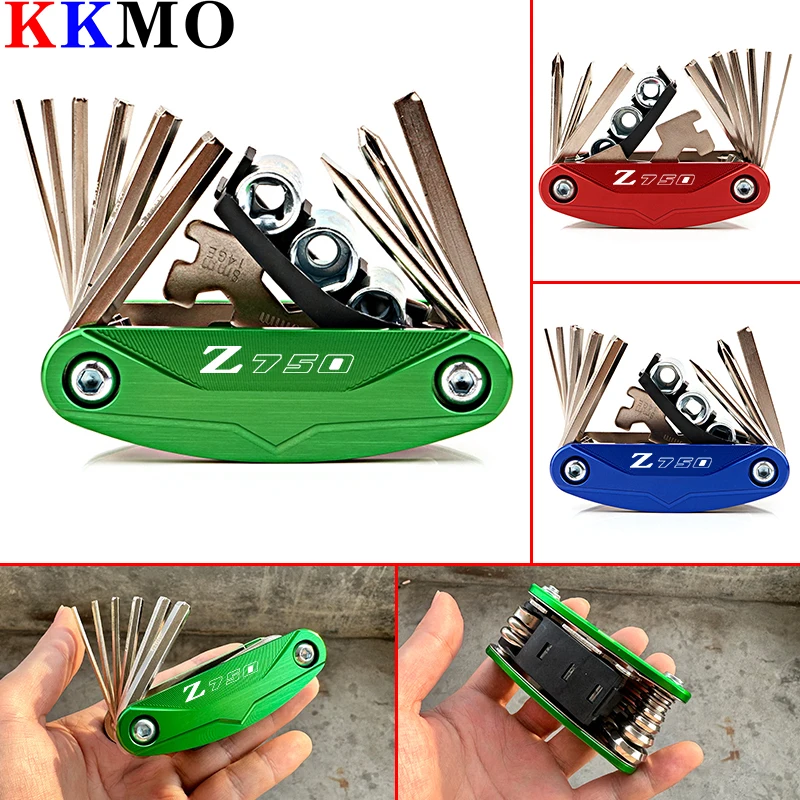 Z750 Accessori Moto Cnc Strumento Riparazione Cacciavite Set Per Kawasaki Z750 Z 750 Z750 2003-2012 2005 2006 2007 2008 2009 2010