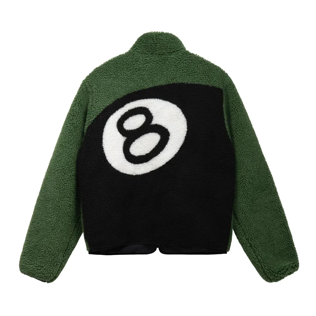 

2024 New Fall Winter Thick Thermal Coat Men's Ball 8 Jacket Women's Lamb Wool Fashion Streetwear