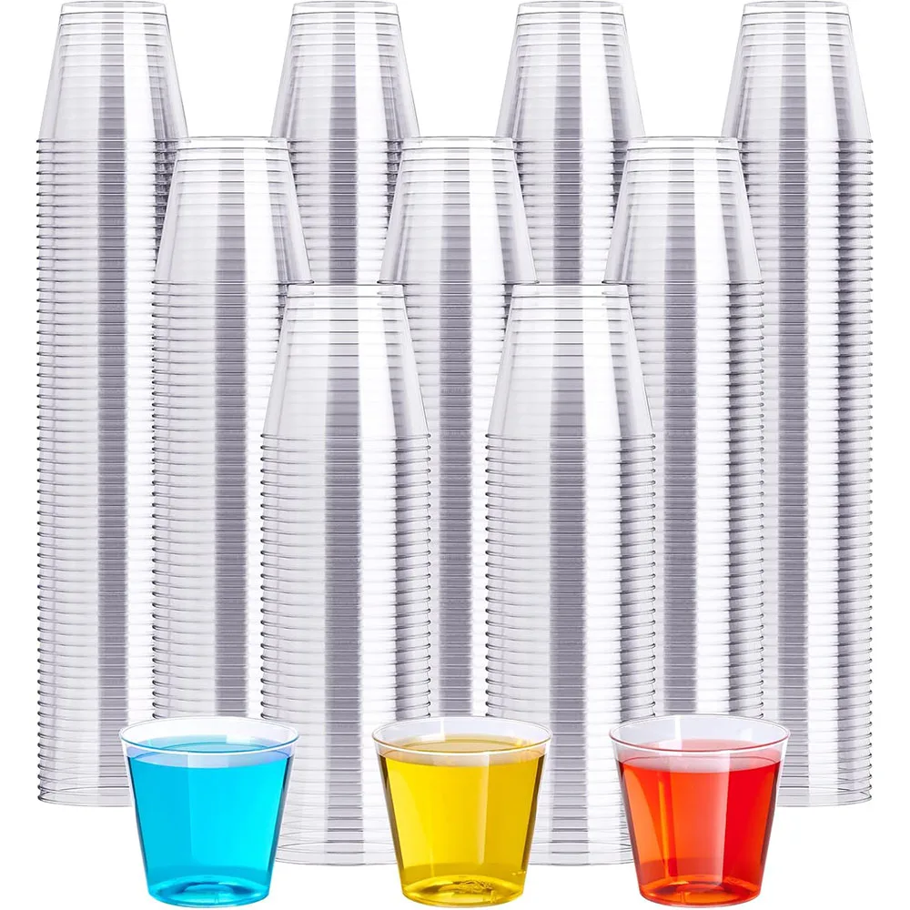 1OZ Plastic Shot Glasses, Disposable Cups, Tasting Cups Party Cups Perfect  for Whiskey, Wine Tasting, Food Samples, and Parties - AliExpress 15